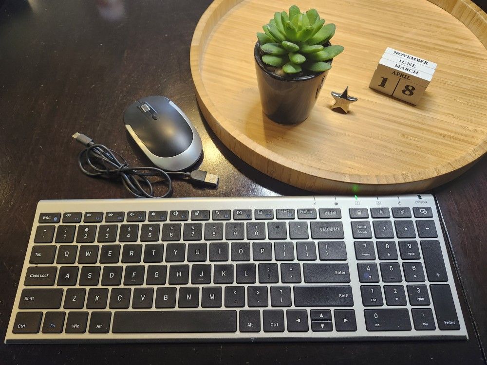Stylish Wireless/Chargeable Keyboard & Mouse