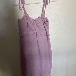 Purple srunch dress 