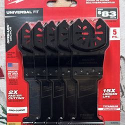 Milwaukee OPEN-LOK Variety Oscillating Blade Set  Hardwood Blade (5-Piece)