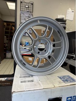 Enkei 3796708035SP Set of 4 16x7 5x100 35mm 73mm RPF1 Silver Wheels