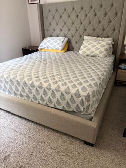 King bed , box springs and mattress