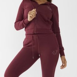 True Religion Xsmall Burgundy Set