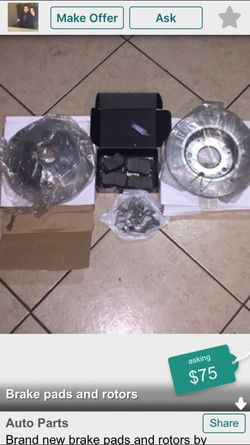 Brand new rotors and pads