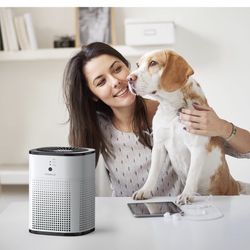 Air Purifiers for Bedroom, CHIVALZ Air Purifiers for Home, Quiet Air Cleaner with 24dB Sleep Mode, H13 HEPA Filter for Allergies, Pollen, Smoke, Pet D