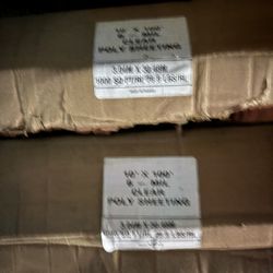 Clear Poly Sheeting - 6 Mil, 10' x 100' and 6 Mil, 20’ x100’