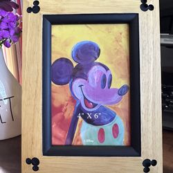 Mickey Mouse Beveled Picture Frame 4" x 6" Disney.