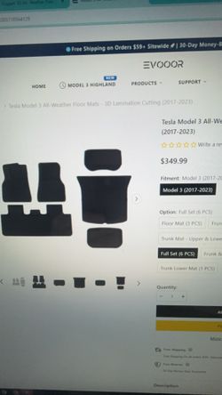 Tesla FoxPark 3D All-Weather Floor Mats