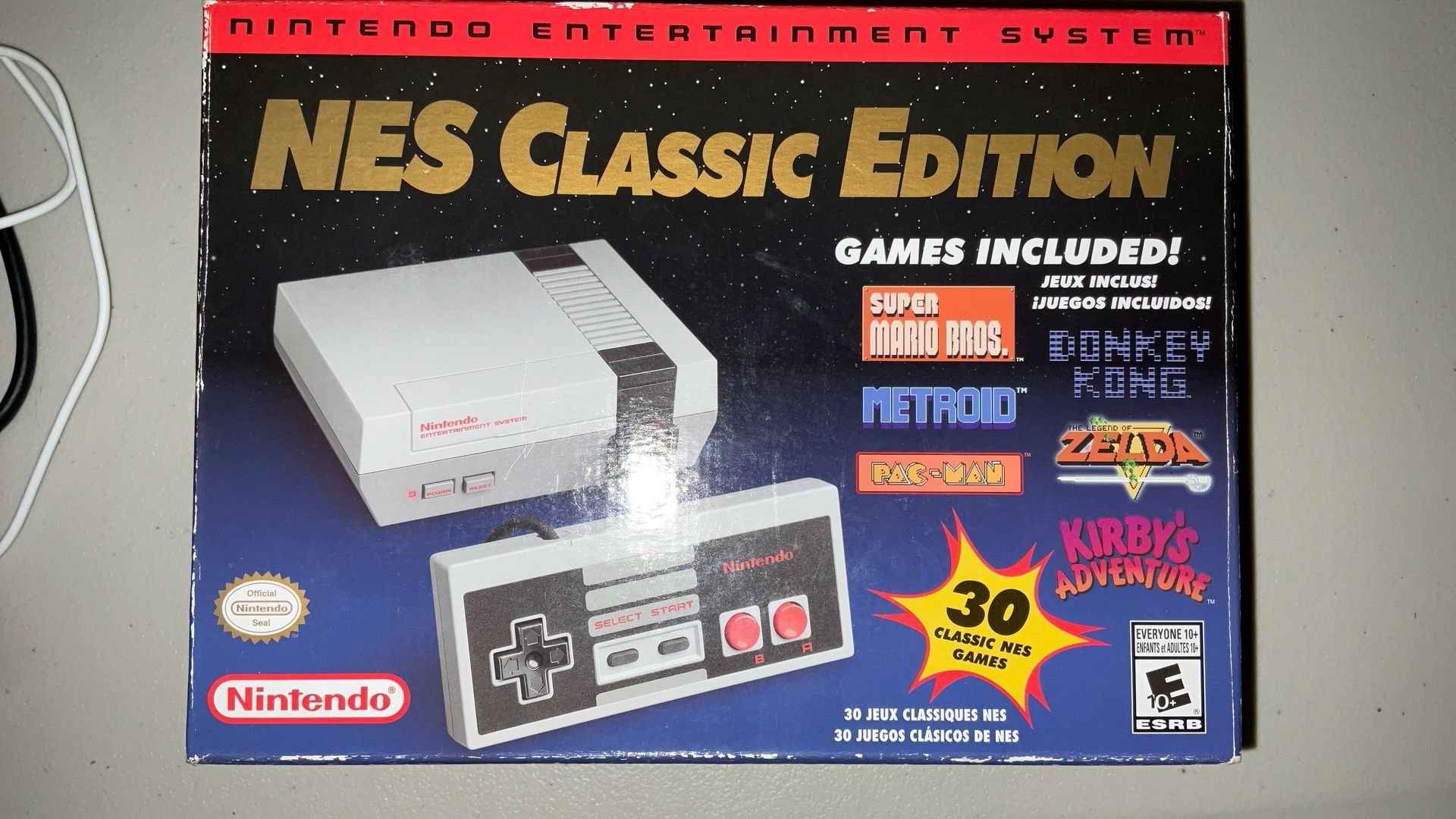 Nintendo Entertainment System NES Classic Edition With Controller Extension Cords