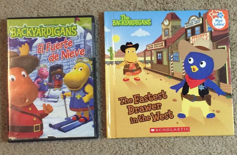 Backyardigans El Fuerte de Nieve / Snow Fort. DVD. English / Spanish. + Book