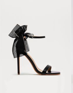 Black Bow Heels