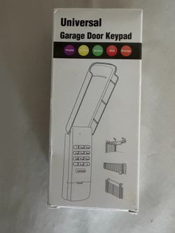 Universal Garage Door Keypad Remote Flip, Battery, Beige, 315/390MHz