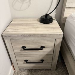 Gray Wood Nightstands (Set of 2) – Part of Matching Bedroom Set$400
