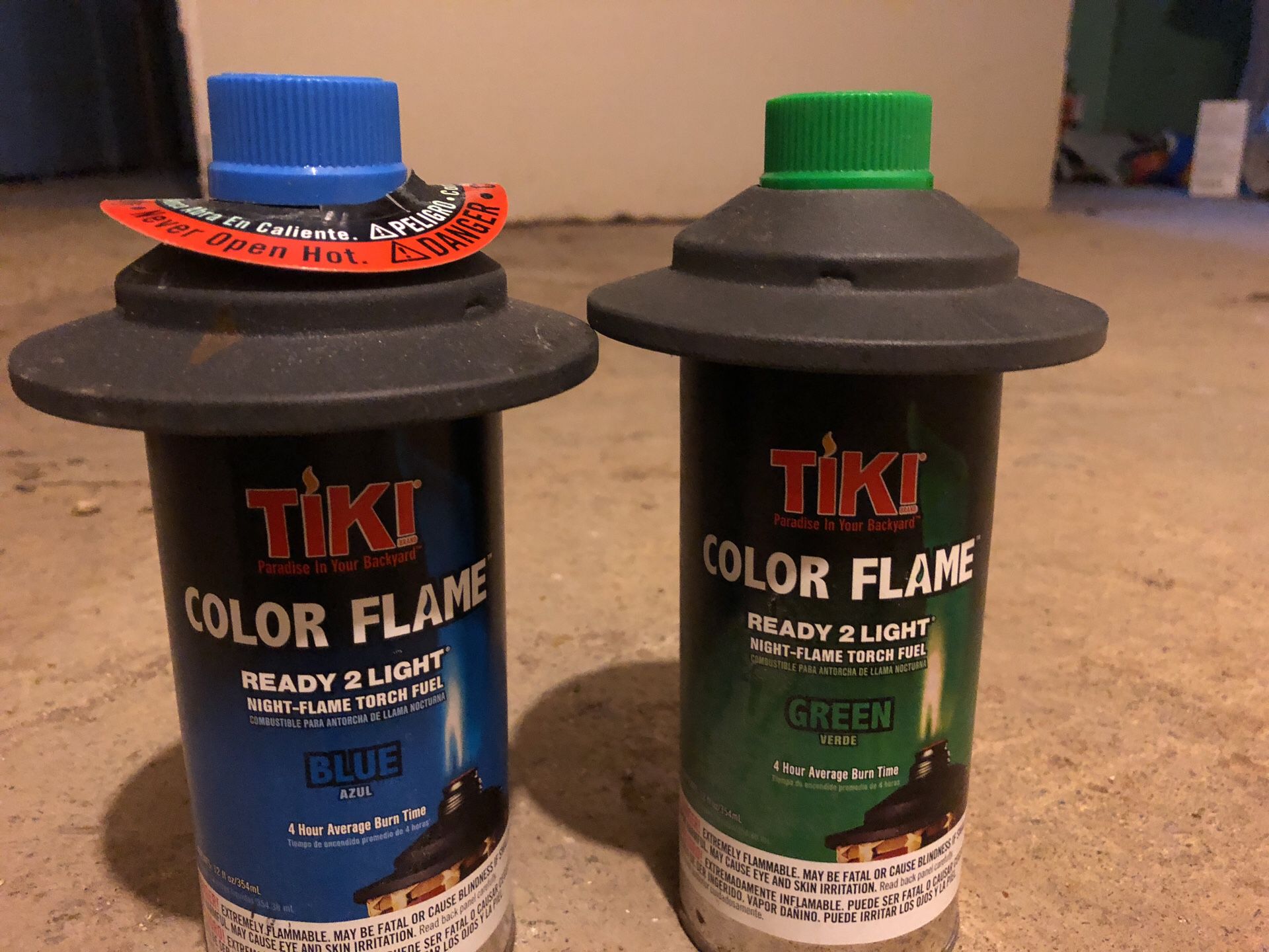 Colored Tiki Torch Fuel (blue and green)