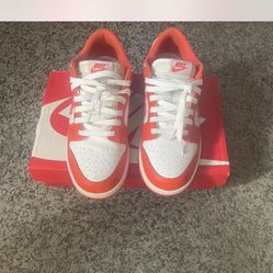 Women’s Orange Dunks Size 10