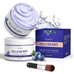 Blueberry Natural Clay Face Mask - 5.29oz