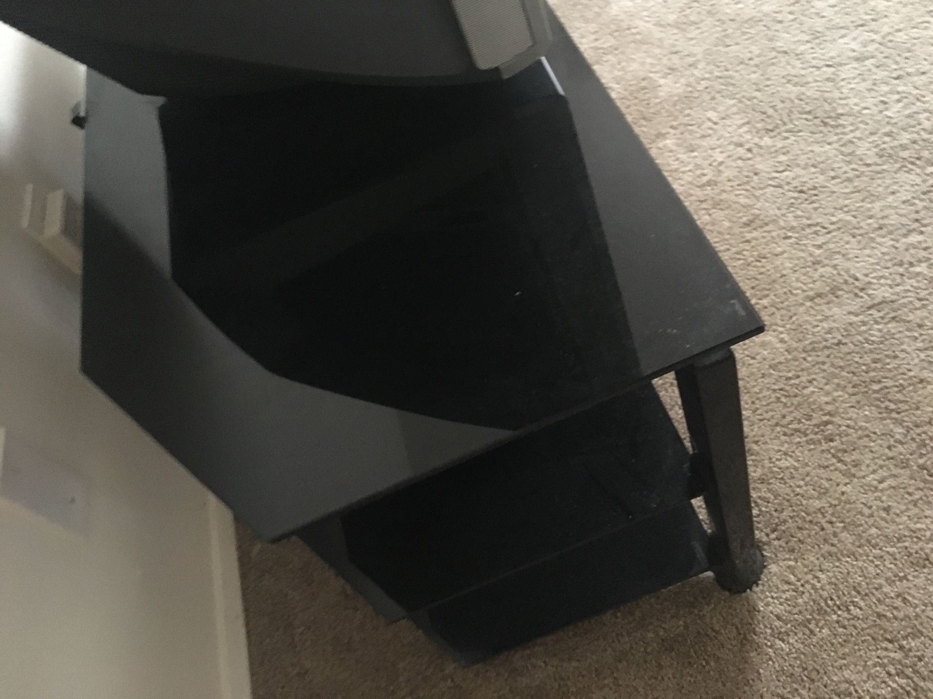 Huge black entertainment center