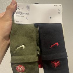 Nike Jordan x Teyana Taylor Women's Socks (Set of 4) Multicolor