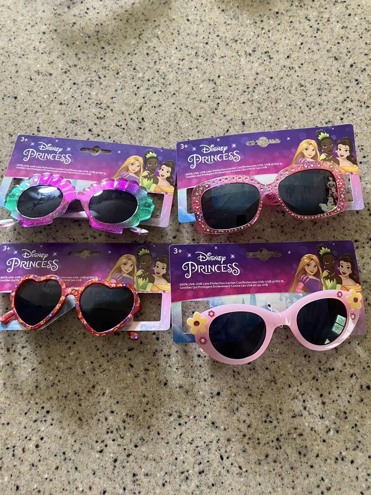 4 Disney Princess Kids Sunglasses New