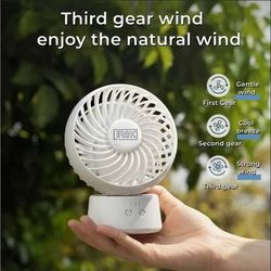 (NEW) Mini Oscillating Desk Fan