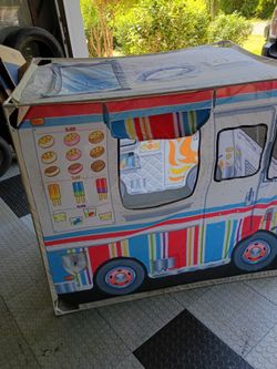 Kids food truck play tent