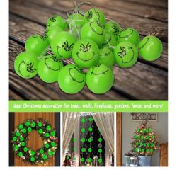 Grinch String Lights Battery Operated NEW