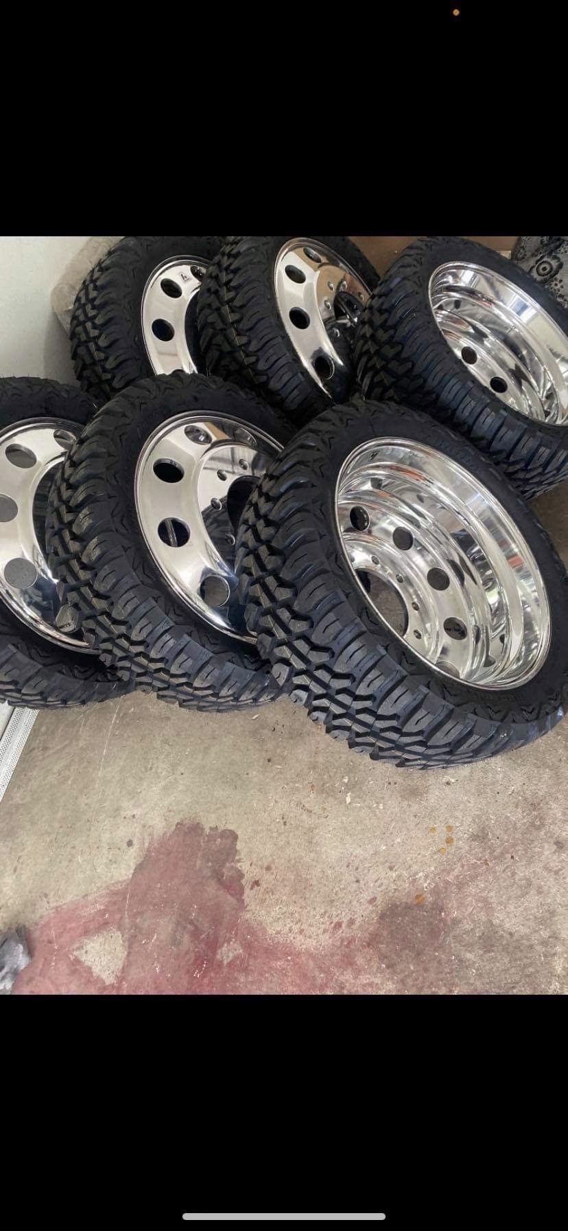 (6) 24s On 35s & Low Pros Dually Wheels New!