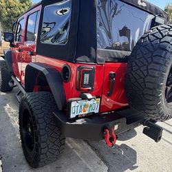 20” Jeep Wheels + 35” Mud Tires – Wrangler Rubicon Gladiator – Set of 5
