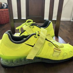 MENS NIKE ROMALEOS 2 VOLT YELLOW WEIGHT LIFTING GYM SHOES SIZE 14