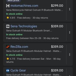 Sena Outrush R Helmet With Bluetooth Connection