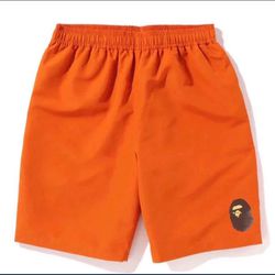 Bape Beach Japan 2022 Exclusive Shorts Orange
