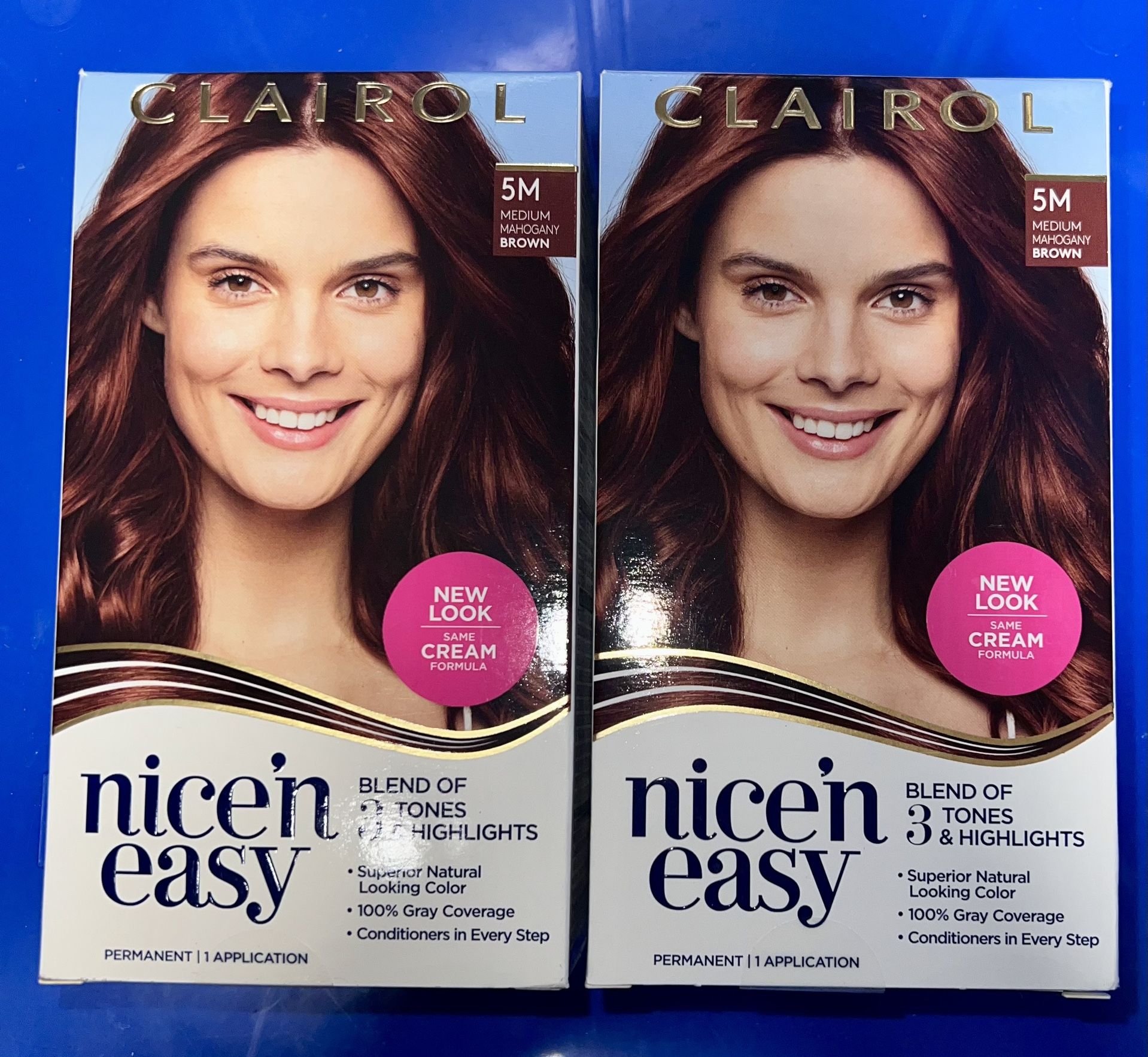 Clairol Nice'n Easy Permanent Hair Color #5M Medium Mahogany Brown 2 Qty