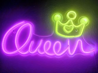 Queen Crown LED Neon Wall Sign