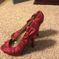 Pink Bow Heels 