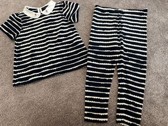 Girl Toddler Bumble Bee Navy Outfit (24m)
