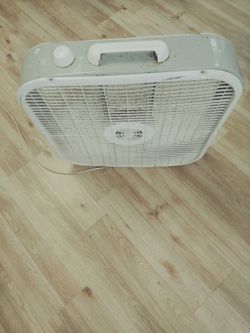 White Box Fan with Carry Handle