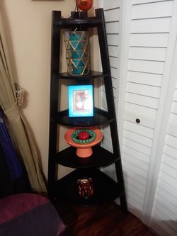 Corner 5 Tier Shelf Bookcase 70" $50 OBO