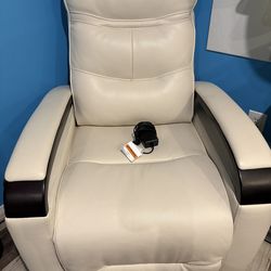 Powered leather recliner