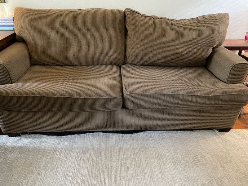 Brown Corduroy Couch