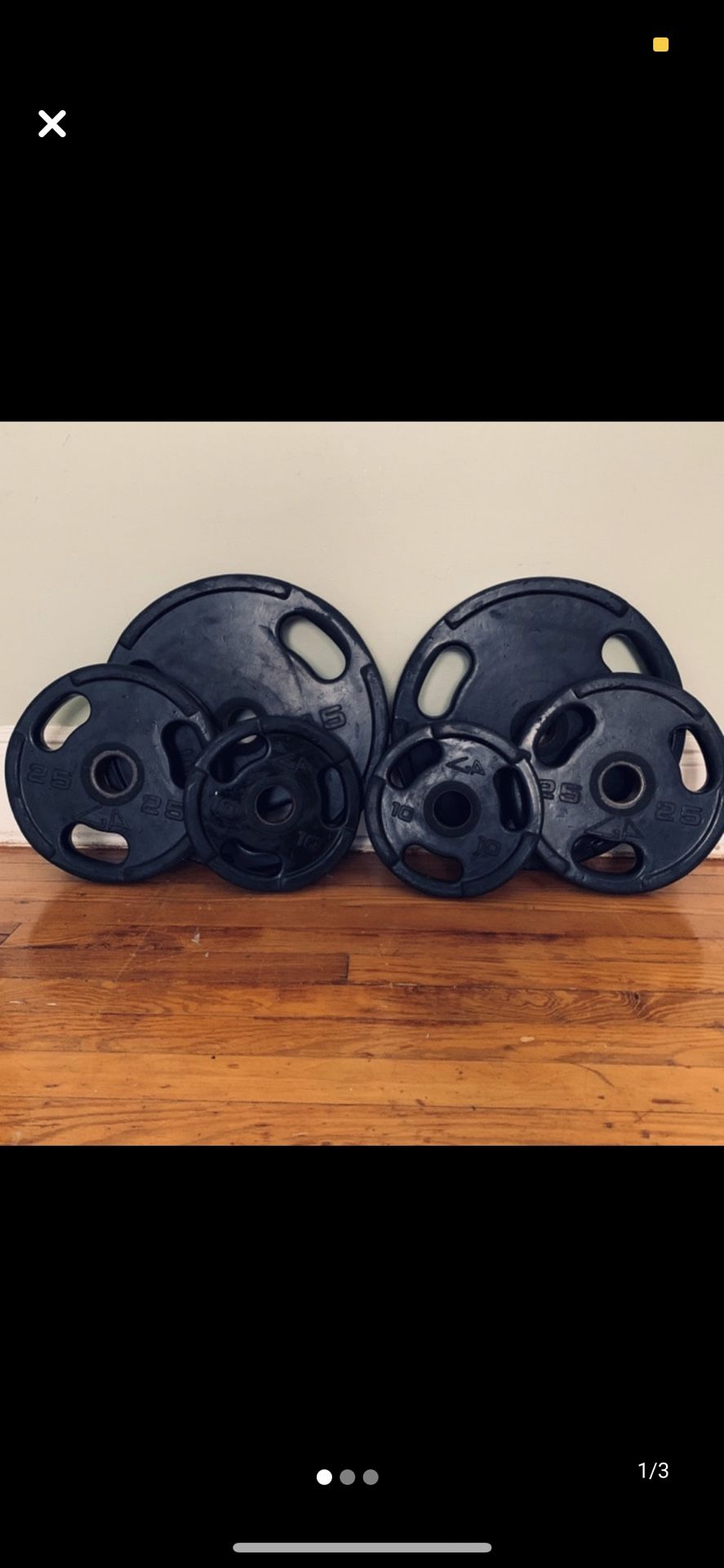 GP Urethane Olympic weight set 160LBs