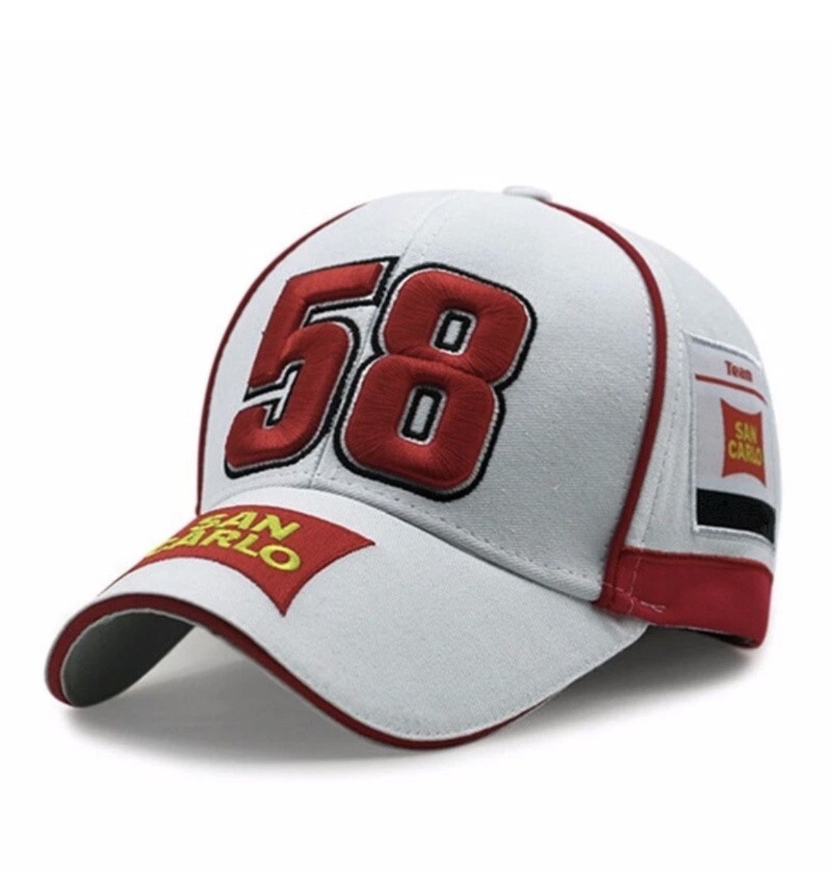 58 Marco Simoncelli Baseball Cap Moto Racer Snapback Hat New Sun Hat