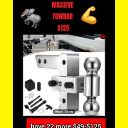 🦍 MASSIVE TOWBAR DRAWBAR TRAILER HITCH ALUMINUM HAVE 22 MORE
