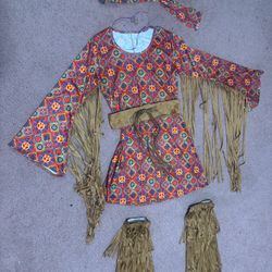 New small hippie hippy dress costume accessories 60s 70s outfit boho