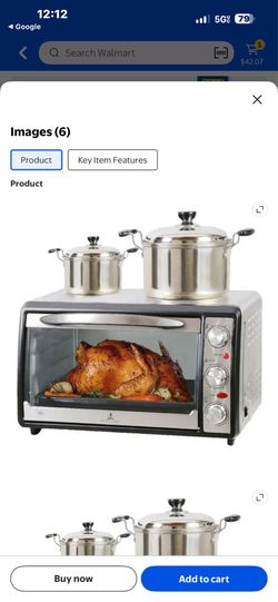 Le Shabath 35-Liter Shabbat Toaster Oven features an integrated top hot plate designed for kosher heat preservation without a thermostat throughout Sh