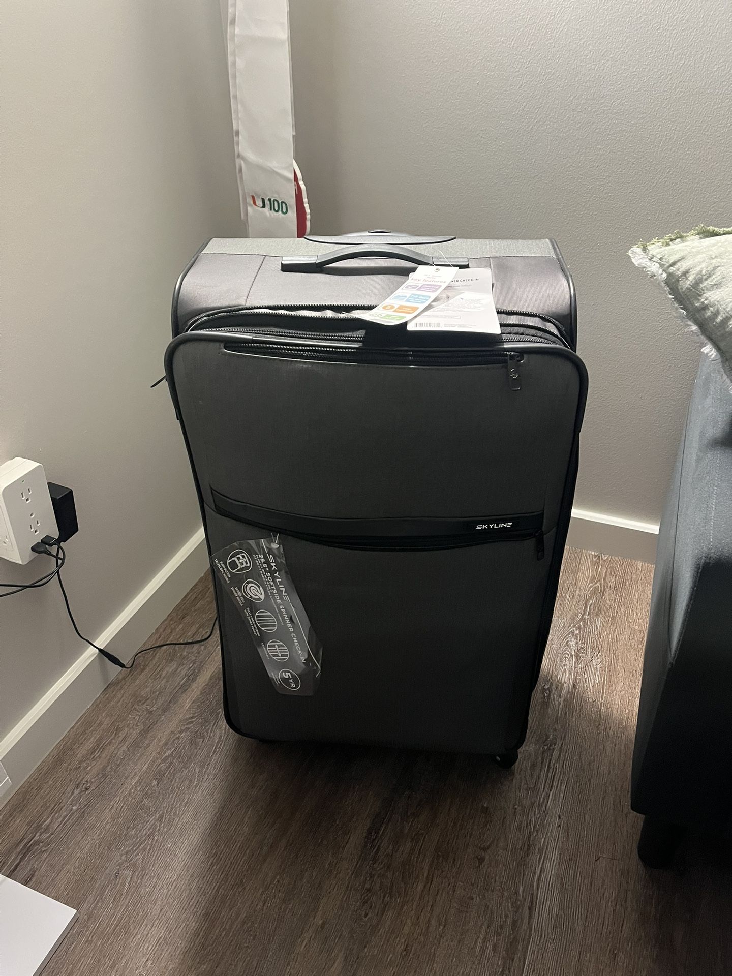Grey Skyline Suitcase