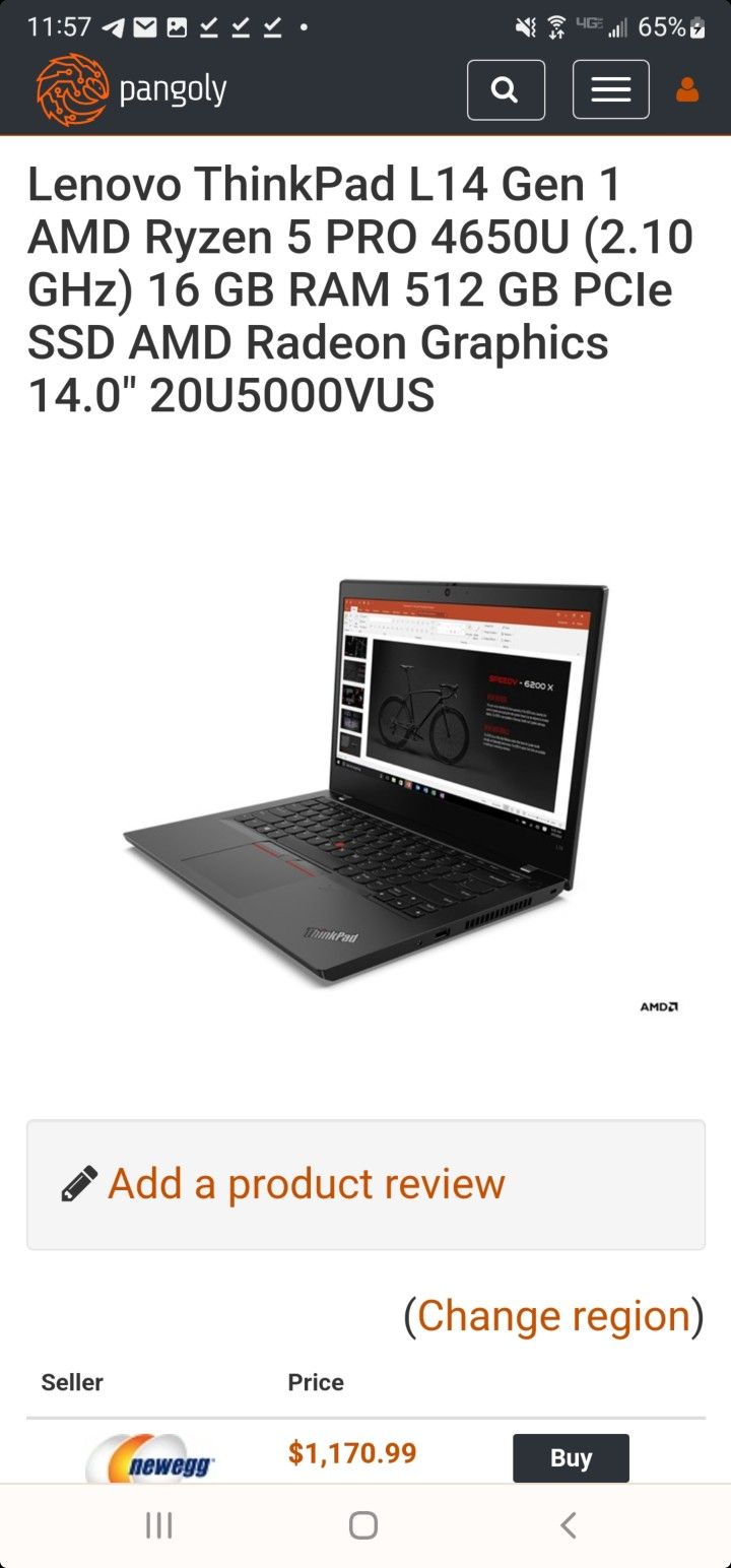Lenovo Thinkpad 512gb
