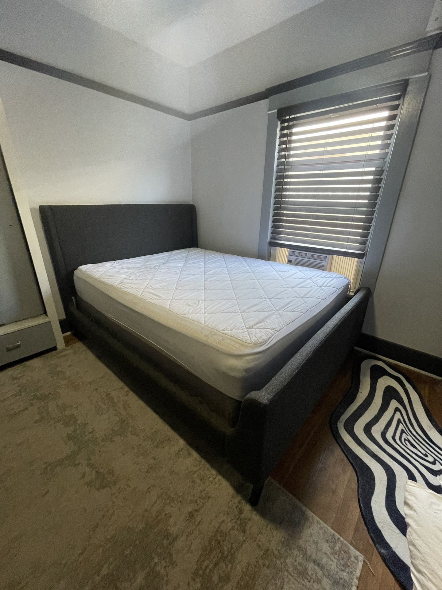 Dark Grey Bed Frame