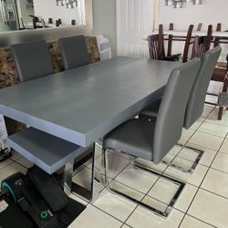 Gray Dining Set