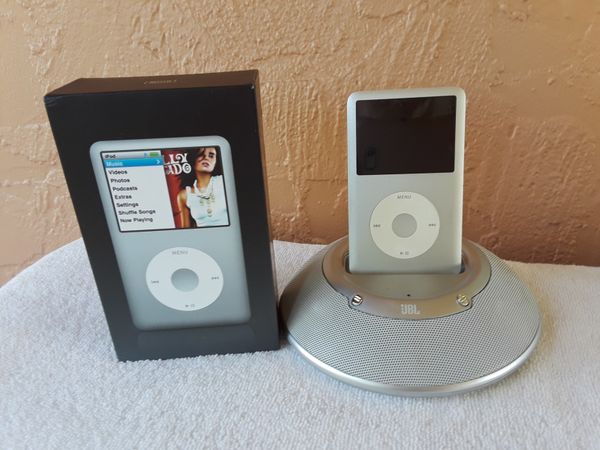 iPod Classic 80G Silver & JBL Speaker for Sale in Boca Raton, FL - OfferUp