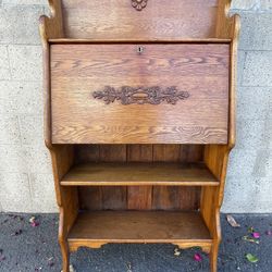 Antique Solid Oak Secretary