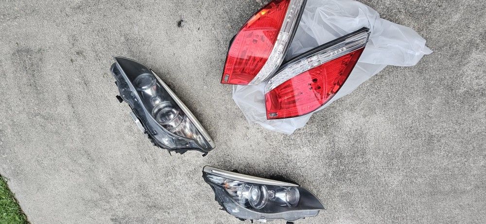 Bmw E60 Headlights & Taillights 5 Series Xenon Adaptive W/ Bulbs